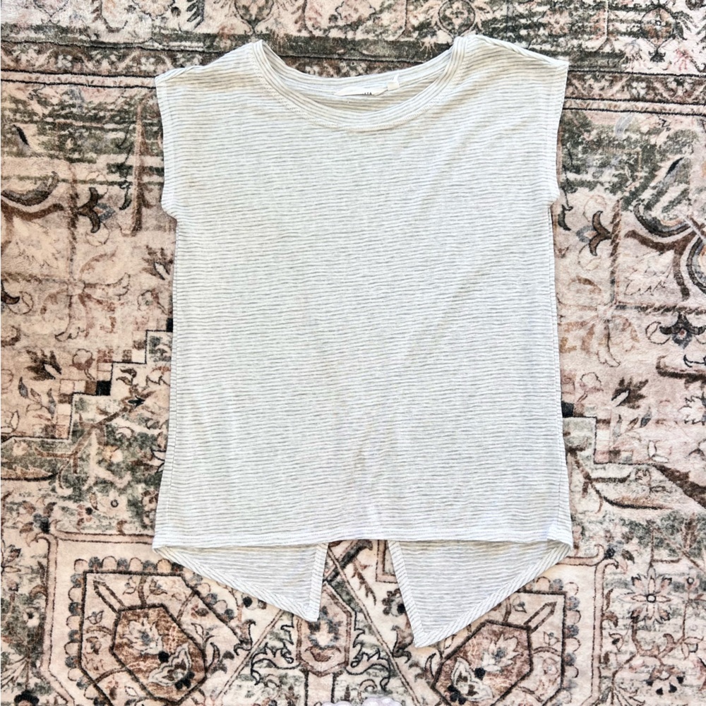 Atleta Women's Cap Sleeve T-Shirt with Criss Cross Back Detail- XS/S